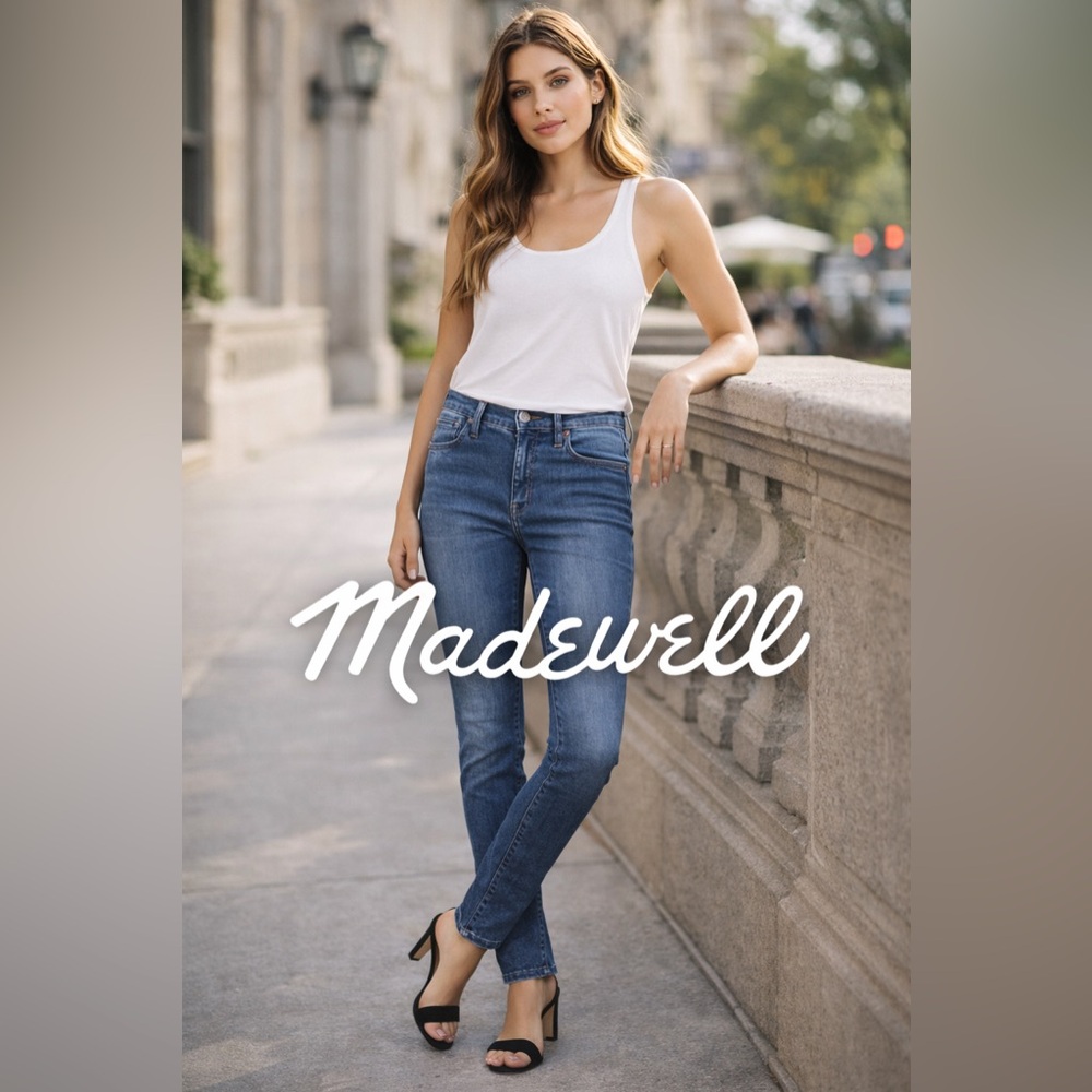 Madewell Deep Blue Skinny Jeans